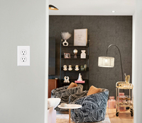 Cubierta de interruptor de pared de PC blanca de gran tamaño, personalizable, de 1 módulo, con certificación ETL, para estética interior