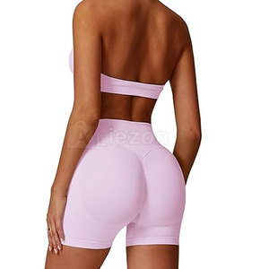 Logo personnalisé ensemble haut et short de yoga pour femmes vente en gros de haut et short de yoga pour femmes pour les marques de vêtements de sport - Product Image 6