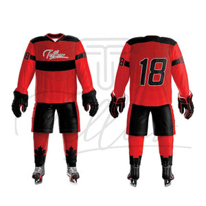 Tenues de Hockey sur Glace Personnalisées de Qualité Supérieure 2026 – Ensemble Court 100% Polyester Respirant à Séchage Rapide Uni 280g Unisexe Adulte - Product Image 2