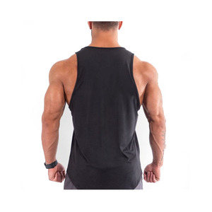 Camiseta sin mangas de algodón/fibra de bambú ligera para hombre, ideal para gimnasio, entrenamiento, running, deportiva, transpirable, casual, para hacer ejercicio. - Product Image 6