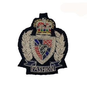 Sikh Turban Badges for masters HAND EMBROIDERY BADGES BULLION WIRE EMBLEMS CREST HANDMADE BADGE wing - Product Image 3
