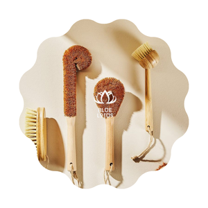Meilleure vente de nettoyage de bouteille en fibre de coco brosse de lavage de pot de vaisselle en poils de coco de la ferme de lotus bleu Vietnam - Product Image 1