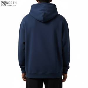 Hip Hop sudaderas con capucha hombres en blanco personalizado color 100% algodón hombres Sudadera con capucha Streetwear de gran tamaño algodón pesado sudaderas con capucha Reversible - Product Image 2