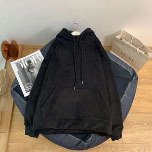 Sudadera con Capucha de Alta Calidad para Mujer, Color Sólido, Manga Larga, con Bolsillo Delantero - Product Image 6