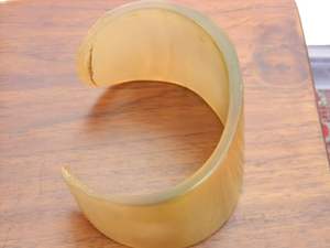 Horn Cuff <b>Bracelet</b> Buffalo Horn Cuff Bangle <b>for</b> <b>Women</b> <b>for</b> Natural Horn Color with <b>Bracelets</b> Design Agate by HF CRAFTS - Product Image 3