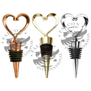 Tapones de botella de vino de hierro fundido únicos de Metal hechos a mano elegante clásico moderno elegante personalizado - Product Image 3