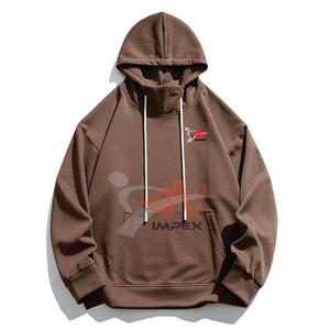 Sweat-shirts et pulls à capuche surdimensionnés pour hommes personnalisés, 100% coton, logo sur le devant, col à capuche, grandes tailles en vrac, design uni - Product Image 1