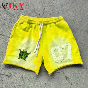 VIKY IND-Pantalones cortos para hombre con logotipo personalizado, novedad de diseño, hechos a mano, calidad superior, Mejor Proveedor, cómodos pantalones cortos bordados con lavado ácido - Product Image 5