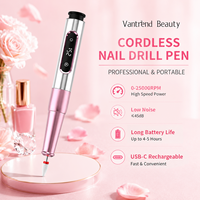Vente en gros de perceuse à ongles sans fil rechargeable, lime à ongles électrique professionnelle, machine de manucure portable, fournisseur OEM ODM