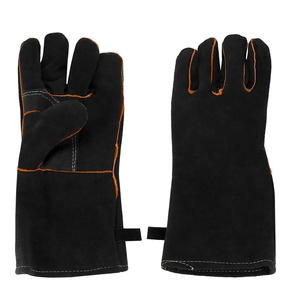 Guante de soldadura EN420 de cuero de primera calidad, guantes protectores duraderos resistentes al calor para soldadores profesionales, ideales para tareas industriales - Product Image 1