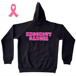 Sensibilisation au cancer du sein Knockout Cancer Hoodie | Sweat à capuche unisexe en molleton de ruban rose de soutien | Vêtements confortables et de cause - Product Image 2