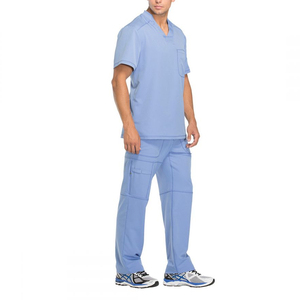 Conjuntos de uniformes de enfermería para clínica dental, uniformes médicos de manga corta, uniformes de hospital quirúrgico para mujeres y hombres - Product Image 3