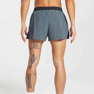 Wholesale Men's Solid Color Quick Dry Running <b>Shorts</b> Elastic Waist Sporty Style <b>Short</b> Length Polyester Fabric - Product Image 2