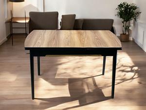 Table à manger coulissante en bois 6 places Design moderne Construction robuste de qualité supérieure Pliante Meubles de cuisine Maison Expérience culinaire intemporelle - Product Image 2