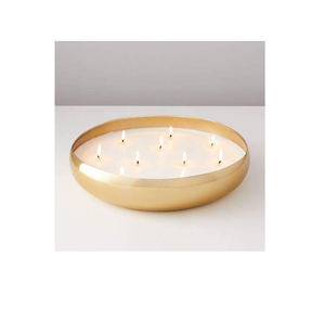 Bougeoir décoratif en cuivre de luxe bougeoirs présentoir de bougie et forme ronde et au meilleur prix - Product Image 5