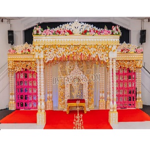 งานแต่งงานอินเดียใต้ทองคําขาวLagna Mandapทางใต้ประเพณีงานแต่งงานMaharani Mandapตกแต่งDesignerดูรอบMandap - Product Image 1