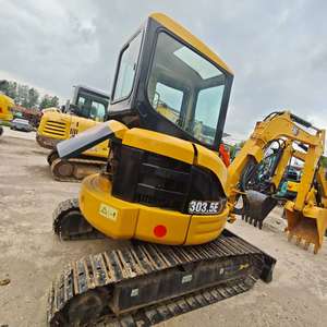 Mini-excavatrice sur chenilles Caterpillar 303.5E d'occasion du Japon, comme neuve, avec moteur, boîte de vitesses, pompe à engrenages, roulement, godet de 0,8 m³ et capacité de levage de 3,5 tonnes - Product Image 3