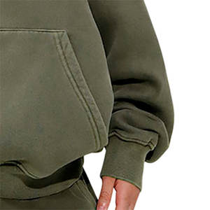 Produit élégant Survêtement délavé à l'acide pour femmes Survêtement manches longues respirant et lourd pour femmes - Product Image 5