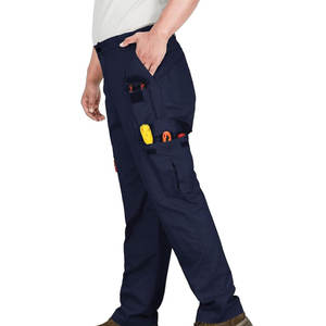 กางเกงทำงานขายาวสำหรับผู้ชายชุดทำงานแขนยาวผ้าโพลีเอสเตอร์กันไฟ - Product Image 4