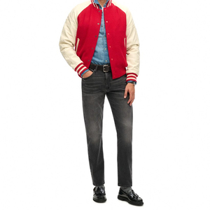 Jerseys de béisbol bordados personalizados de calidad 100%, diseño de bordado completo con cuello levantado de invierno - Product Image 4