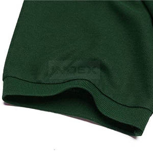 Vente en gros OEM polos de golf à motif uni en coton à séchage rapide pour hommes avec logo personnalisé manches courtes grande taille - Product Image 4