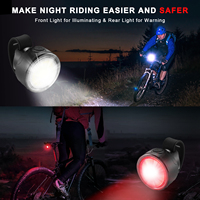Juego de Luces Delanteras y Traseras para Bicicleta, Precio de Fábrica, Duraderas, LED Súper Brillantes, IP55 Impermeables, Regulables, ABS, para Bicicleta de Montaña, 6000K/5000K/4100K