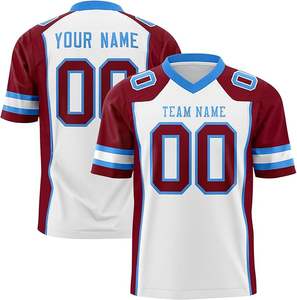 Premium Varsity Football Jersey Embroidered Logos Double-Stitched Seams Available in Men & Youth Sizes - Product Image 4
