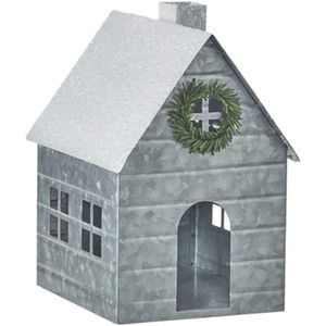 Decoración Navideña Redonda Vintage de Hierro Galvanizado Ecológica para el Hogar, Suministros para Fiestas Familiares - Product Image 3