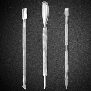 3 uds empujador de cutículas de uñas de alta calidad de doble extremo al por mayor mejor vendedor empujador de cutículas respetuoso con el medio ambiente empujador de cutículas personalizado - Product Image 3