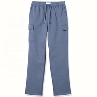 Jogging en molleton personnalisé de haute qualité pour hommes, pantalon de survêtement large, baggy, évasé, pour hommes