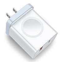 Chargeur mural rapide HNT Wholesale GaN 20W double port PD QC30 avec prises UK/US/EU, compatible OEM, écologique, compatible avec Apple Watch