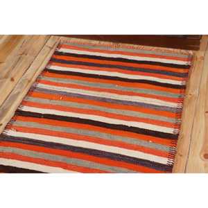 Turkish 2.8x10.8 ft <b>Runner</b> <b>Rug</b>, Vintage <b>Rug</b>, Kilim Orange Southwestern <b>Rug</b> - Product Image 5