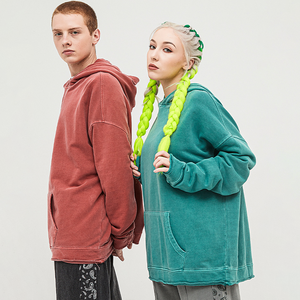 Sweats à capuche surdimensionnés Pullover Washed hoodie Unisex Custom High Quality 100% Cotton streetwear heavyweight French Terry - Product Image 4