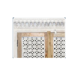 Latest Design Traditional Handcrafted Indian Solid Wood Carved <b>Sideboard</b> Cabinet Extendable Living Room Home Furniture School - Product Image 4