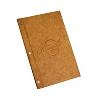Classeur de menus de restaurant personnalisé, couvertures de menu personnalisées en cuir véritable