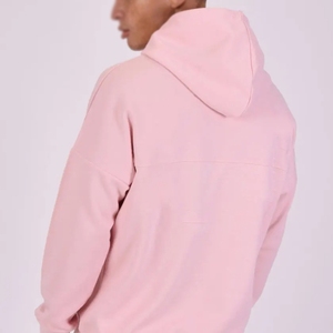 Chándales de lana de algodón 100% rosa claro de alta calidad para hombres ropa de calle con estampado de farol conjuntos de pantalones de chándal personalizados de algodón con capucha - Product Image 2