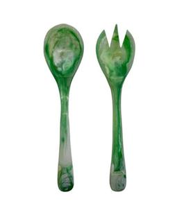 Service à salade en résine époxy au design créatif, couverts de cuisine pour la table, vaisselle, service et mélange de salades au meilleur prix - Product Image 5