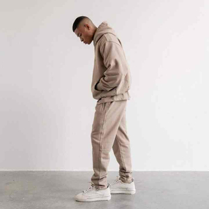 OEM personalizado Unisex 400gsm Sudadera con capucha 2024 para hombre de algodón polar deporte hombres chándal en blanco conjunto de pantalones de chándal de alta calidad y conjunto de Sudadera con capucha - Product Image 5