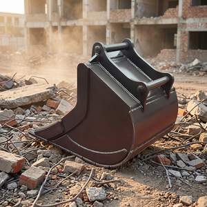 Godet de terrassement Changwoon CW6311 QS60 pour mini-excavatrices de 12 à 14 tonnes, noir, poids 340 kg, pour excavations étroites - Product Image 1