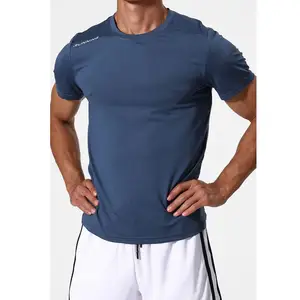 Customized Training Running Sports Wear Compression Gym Men's Fitness Clothes O Neck T-Shirts For Men