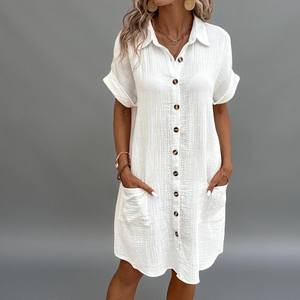 Vestido de algodón blanco, camisón transpirable, ropa interior de lino sin mangas para dormir, regalo de tamaño perfecto - Product Image 2