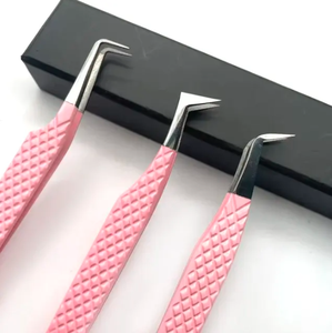 แหนบต่อขนตาปลายเฉียงความแม่นยำสูง พร้อมโลโก้ส่วนตัว แบรนด์ตามสั่ง - Product Image 2