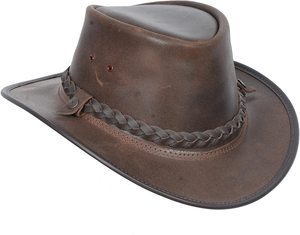 Sombrero de cuero de vaca de alta calidad para hombre, sombrero de vaquero de moda para adultos, sombreros para montar a caballo - Product Image 5