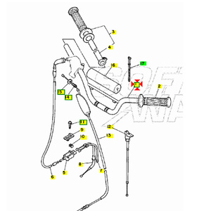 Manubrio para Yamaha PW 80 2006/2, para el Año 2006/2 - Product Image 1