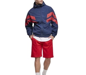 <b>Men</b> Casual Outdoor Hooded Windbreaker <b>Jacket</b> With Zipper Custom Sportswear Breathable Windproof Nylon Windbreaker <b>Jacket</b> - Product Image 5