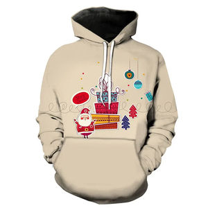 Sudadera CON CAPUCHA DE Navidad térmica de colores personalizados para hombres y mujeres vacaciones con capucha patrón sólido ropa de invierno Sudadera con capucha de Navidad - Product Image 5