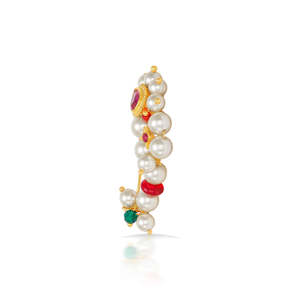 โมติ โกลด์ นาธ สำหรับผู้หญิง - เครื่องประดับโลหะ - Product Image 3