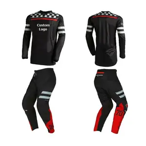 Sublimation Design Motocross Gear MX Jersey and Pants ATV BMX MTB Motocross Racing Dirt Bike Suit customized