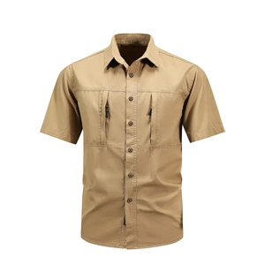 Camisa de Uniforme Mecánico OEM/ODM, Poliéster Fluorescente de Alta Visibilidad, Ropa de Trabajo Resistente, Diseño Personalizado - Product Image 1