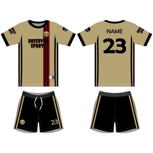 Conjunto de uniformes de fútbol de alta calidad Jersey y pantalones cortos Uniformes de fútbol al por mayor con tecnología de corte automatizado - Product Image 2